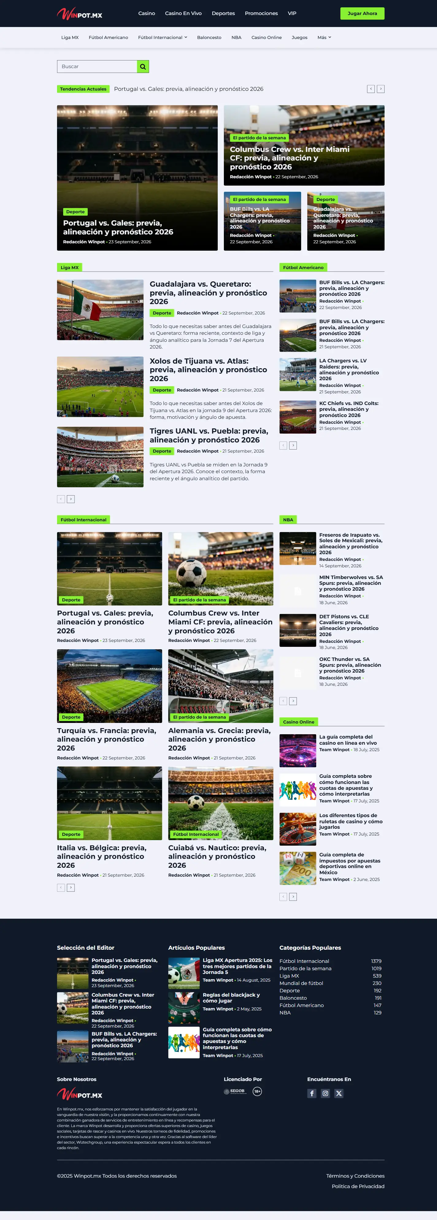 Artículos del blog de Winpot